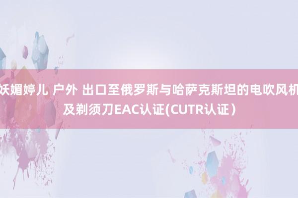 妖媚婷儿 户外 出口至俄罗斯与哈萨克斯坦的电吹风机及剃须刀EAC认证(CUTR认证）