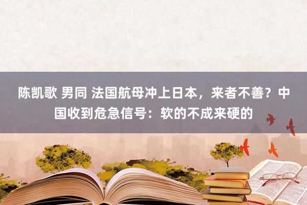 陈凯歌 男同 法国航母冲上日本，来者不善？中国收到危急信号：软的不成来硬的