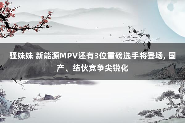 骚妹妹 新能源MPV还有3位重磅选手将登场, 国产、结伙竞争尖锐化