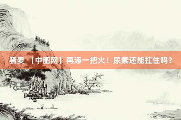 骚麦 【中肥网】再添一把火！　尿素还能扛住吗？