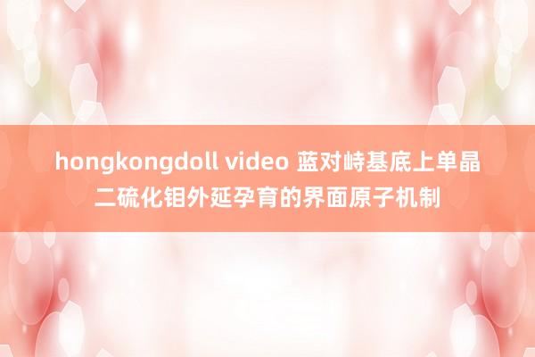 hongkongdoll video 蓝对峙基底上单晶二硫化钼外延孕育的界面原子机制