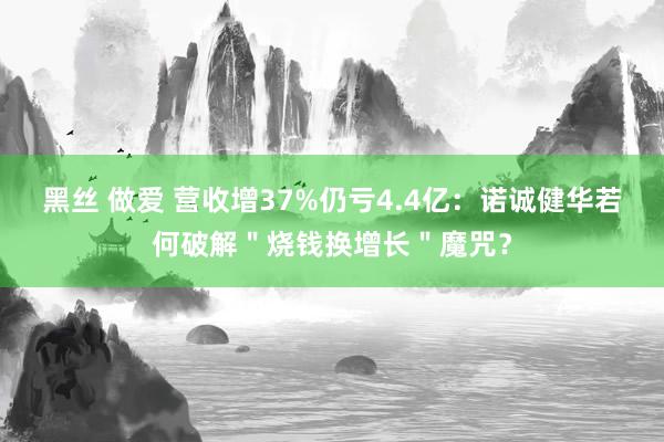 黑丝 做爱 营收增37%仍亏4.4亿：诺诚健华若何破解＂烧钱换增长＂魔咒？