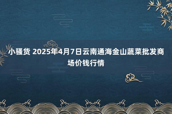 小骚货 2025年4月7日云南通海金山蔬菜批发商场价钱行情