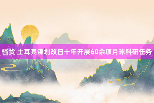 骚货 土耳其谋划改日十年开展60余项月球科研任务