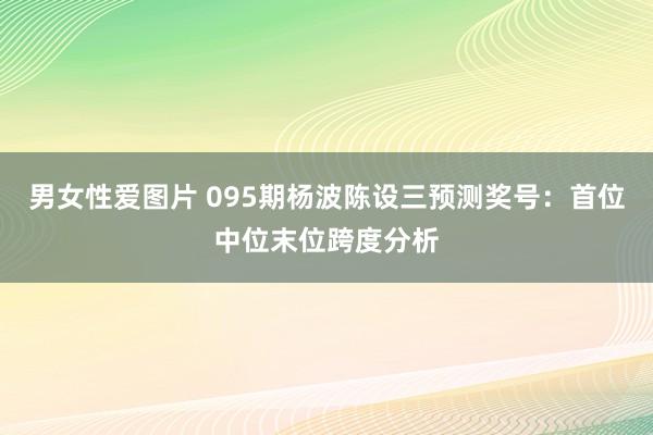 男女性爱图片 095期杨波陈设三预测奖号：首位中位末位跨度分析