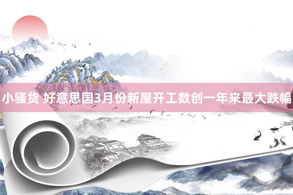 小骚货 好意思国3月份新屋开工数创一年来最大跌幅
