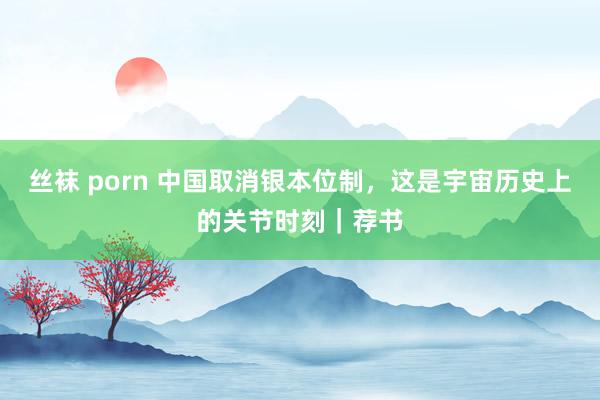丝袜 porn 中国取消银本位制，这是宇宙历史上的关节时刻｜荐书